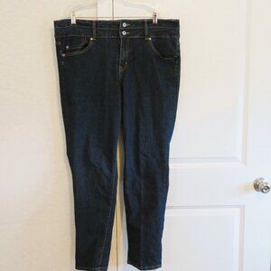Torrid High Rise Jegging Tapered Jeans Plus Size 20R Dark Wash Stretch Denim